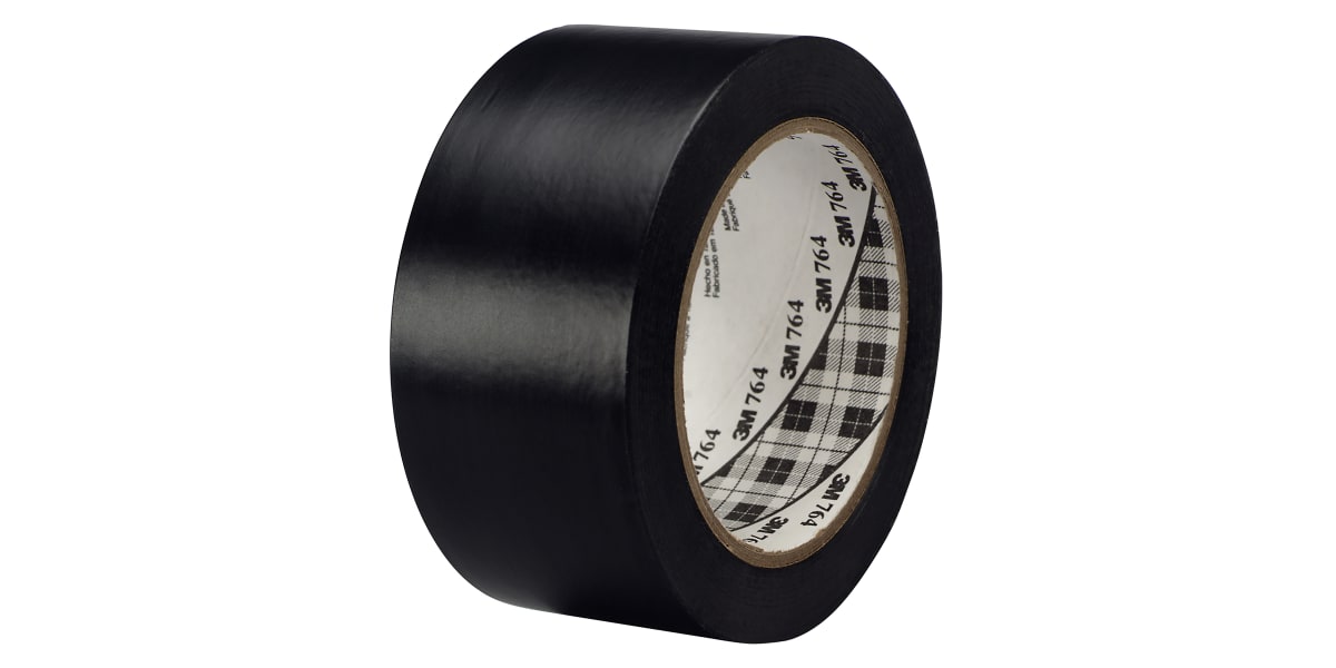 Product image for 3M 764 Black lane marking tape 50mm x 33