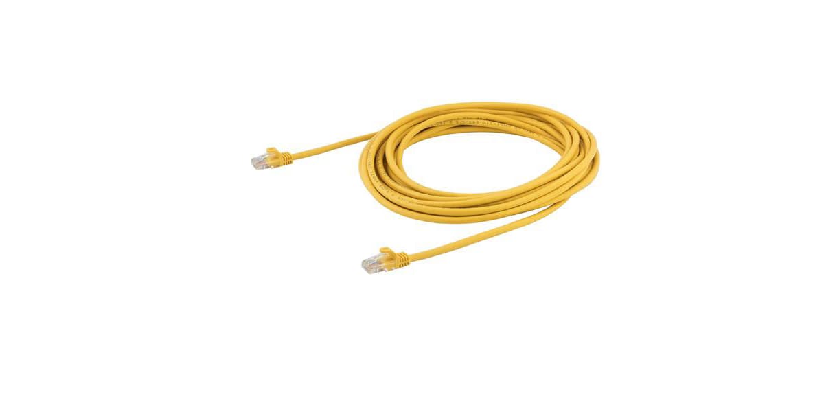 Product image for 7m Yellow Cat 5e Cable (Snagless)