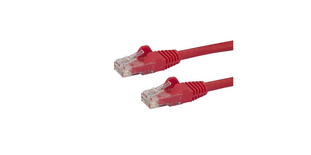 Product image for 10M CAT 6 RED SNAGLESS GIGABIT ETHERNET