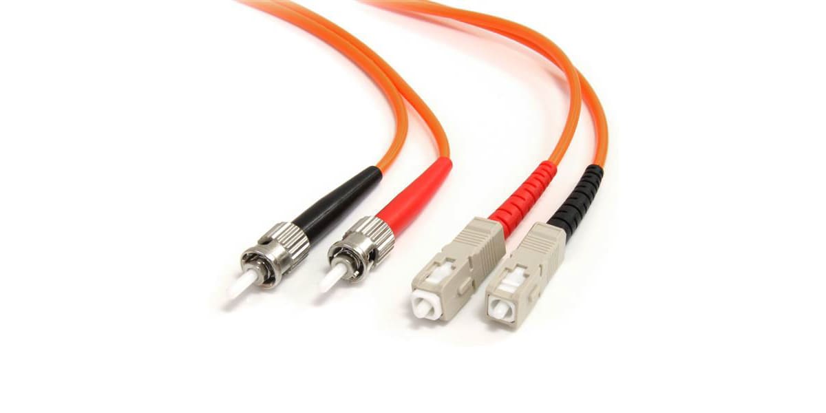 Product image for 3M MULTIMODE FIBER OPTIC CABLE ST-SC