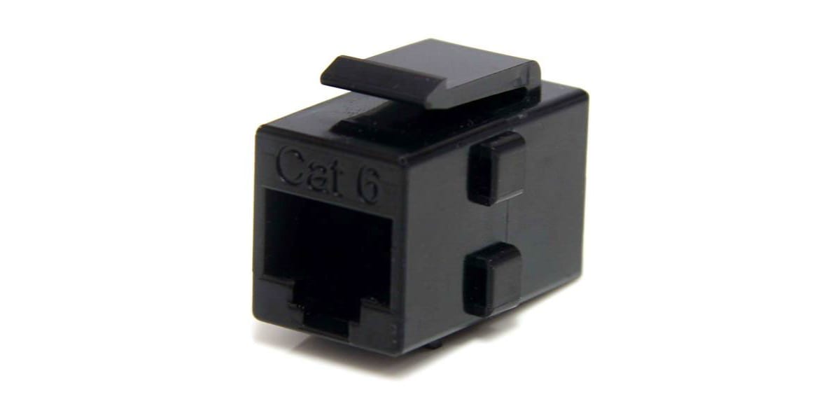 Product image for CAT 6 RJ45 KEYSTONE JACK COUPLER