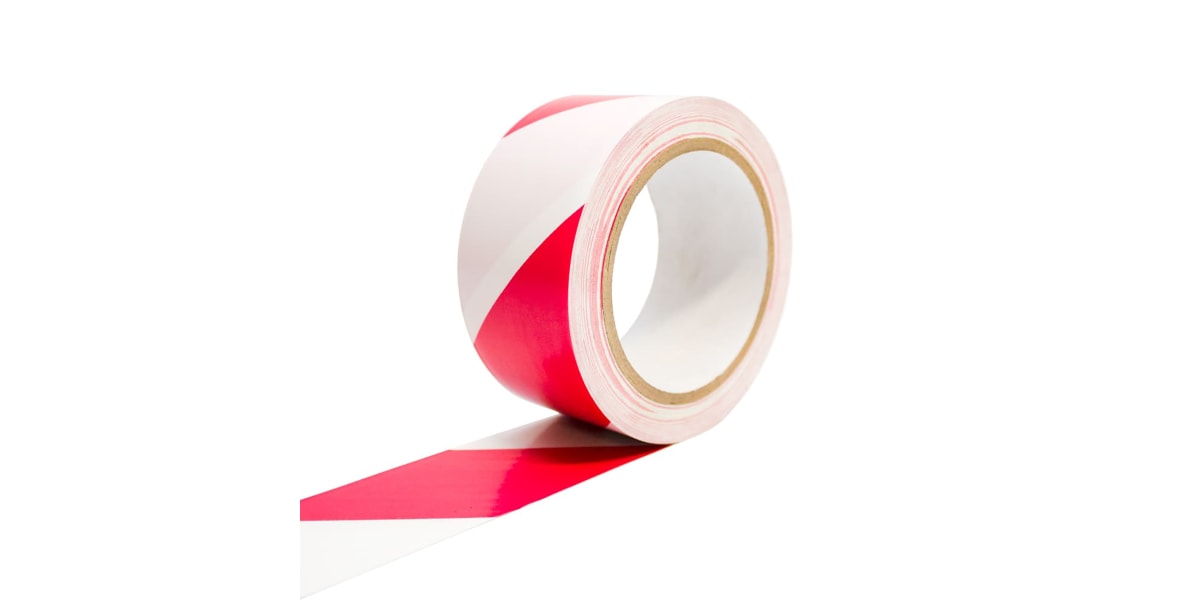 Product image for COBA TAPE WHITE/RED 50MM X 33M