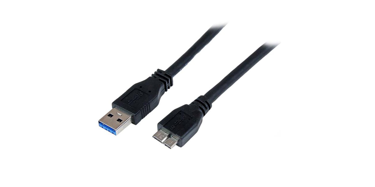 RS PRO USB 3.1 Cable, Male USB C to Female Micro USB B Cable, 150mm