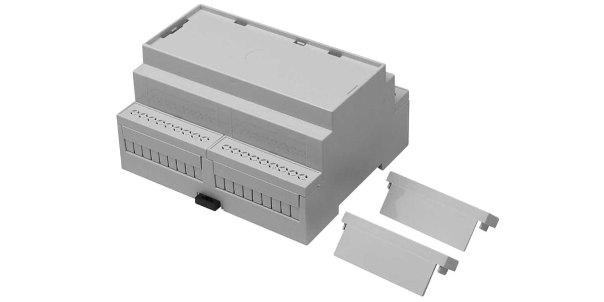 Product image for CNMB DIN RAIL BOX SIZE 6 SOLID TOP BOTH