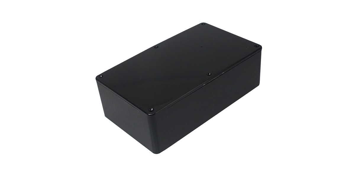 Product image for ABS MOULDED BOX, 190X110X60MM, BLACK