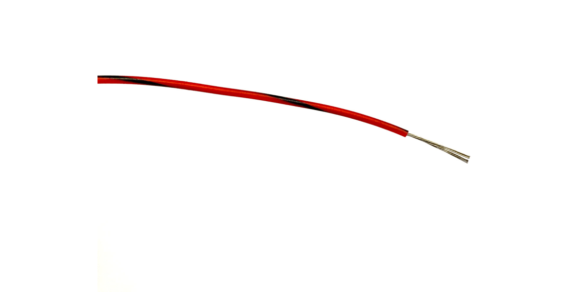 Product image for RS PRO Black/Red, 0.2 mm² Equipment Wire, 100m