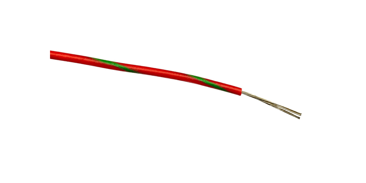 Product image for RS PRO Green/Red, 0.2 mm² Equipment Wire, 100m