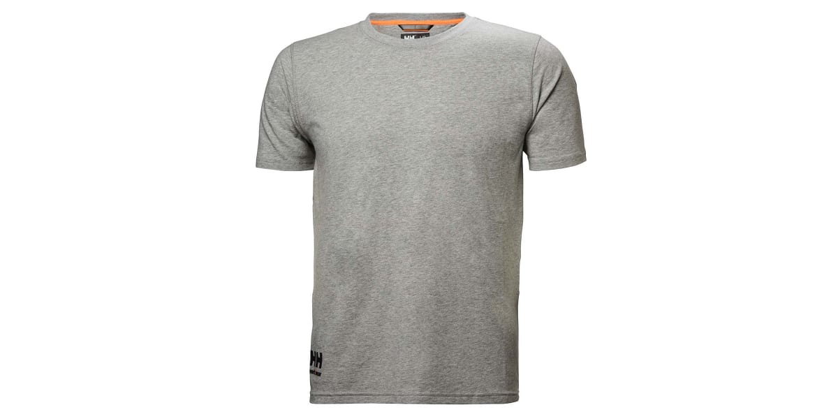 Product image for Helly Hansen Chelsea Evolution Grey T-Shirt, UK- M, EUR- M Cotton