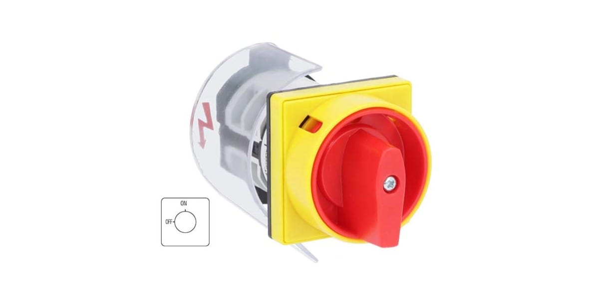 Product image for RS PRO, 3P 2 Position Rotary Cam Switch, 690 V, 20A