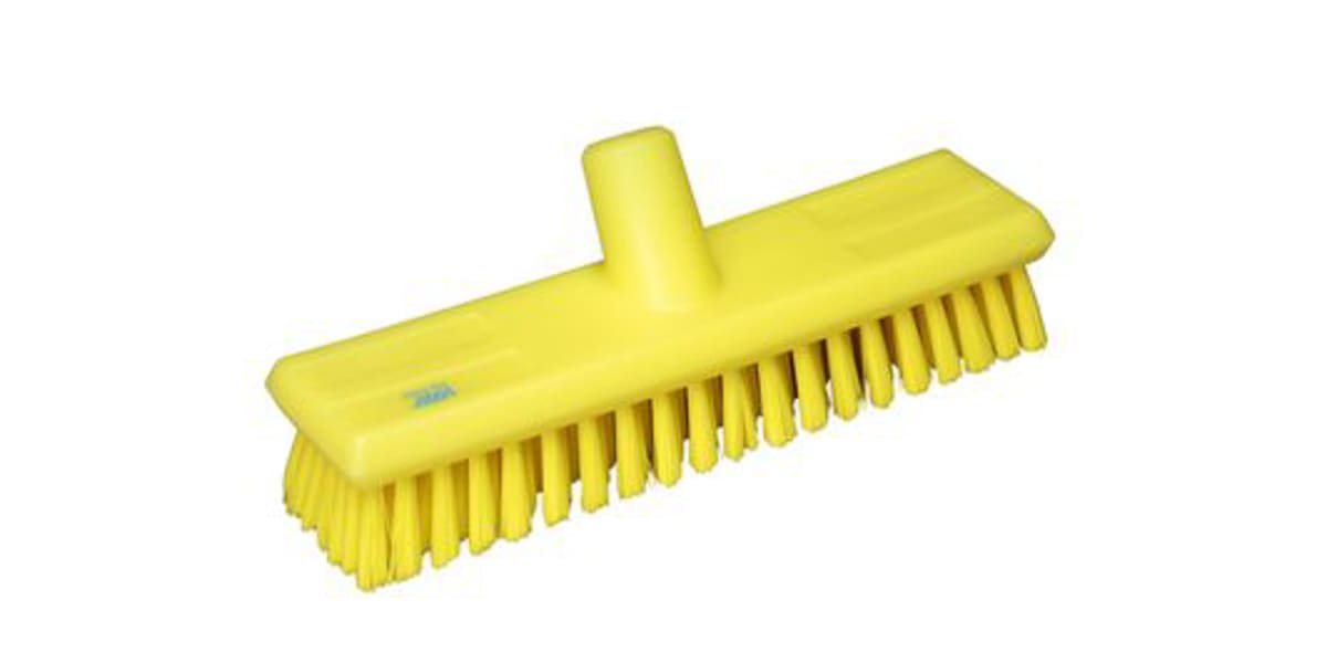 Vikan 41956 Narrow Utility Brush- Extra Stiff, Yellow