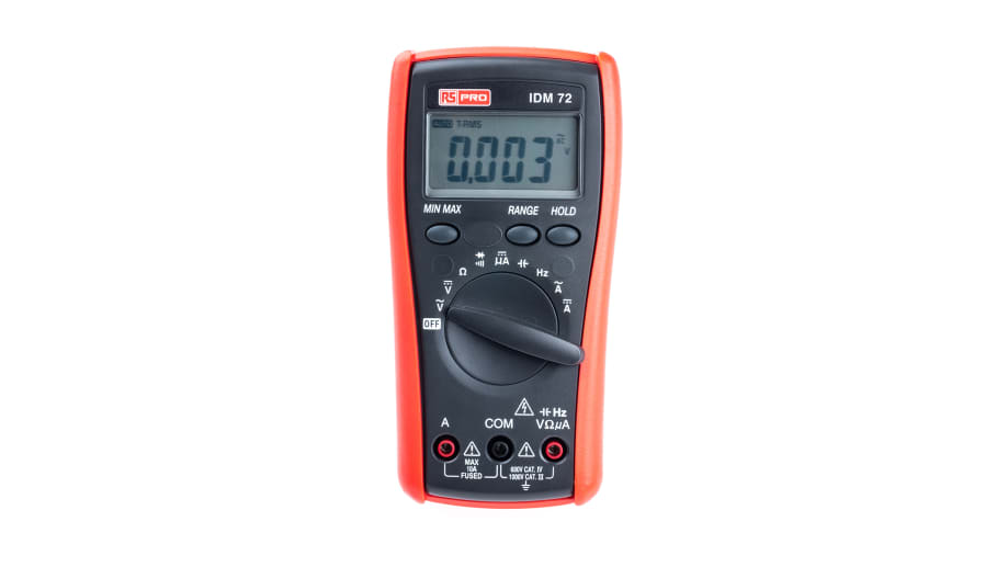 Multimètre numérique IDM66RT RS PRO Portable, 1000V c.a. 10A c.a., Etalonné  RS