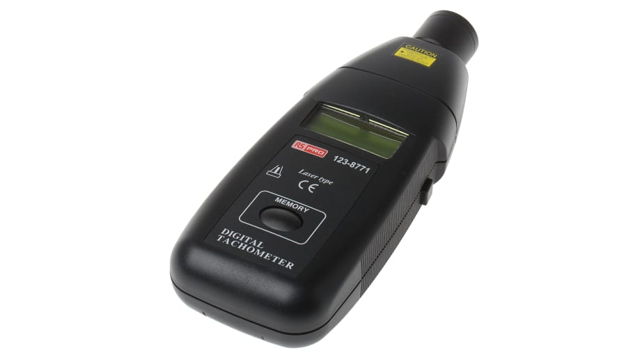 RS PRO Tachometer Best Accuracy ±0.05% + 1 digit