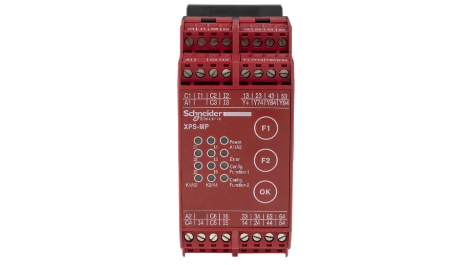 Schneider Electric Two Hand Control Safety Relay, 24V Dc,, 54 OFF