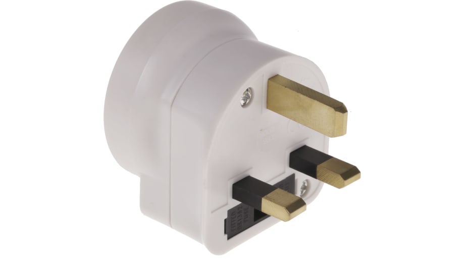 Adaptador tipo G de enchufe británico con fusible 13A, adaptador de  corriente de conversión de 3