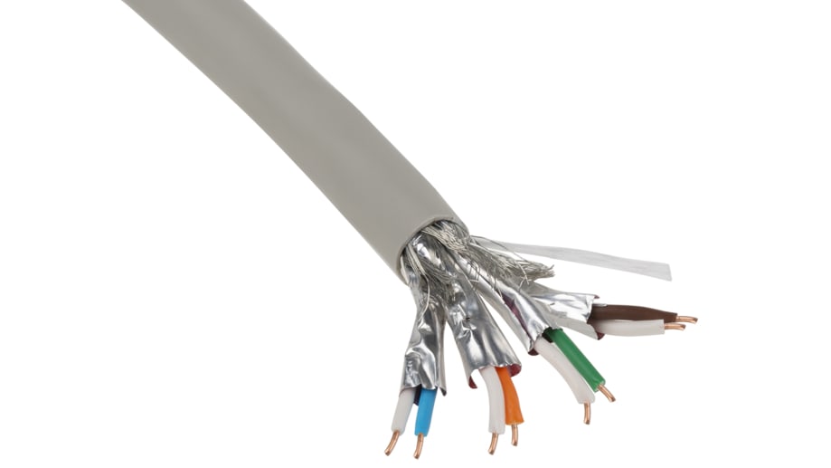 Cable Ethernet Cat7 S/FTP Belden de color Gris funda de LSZH