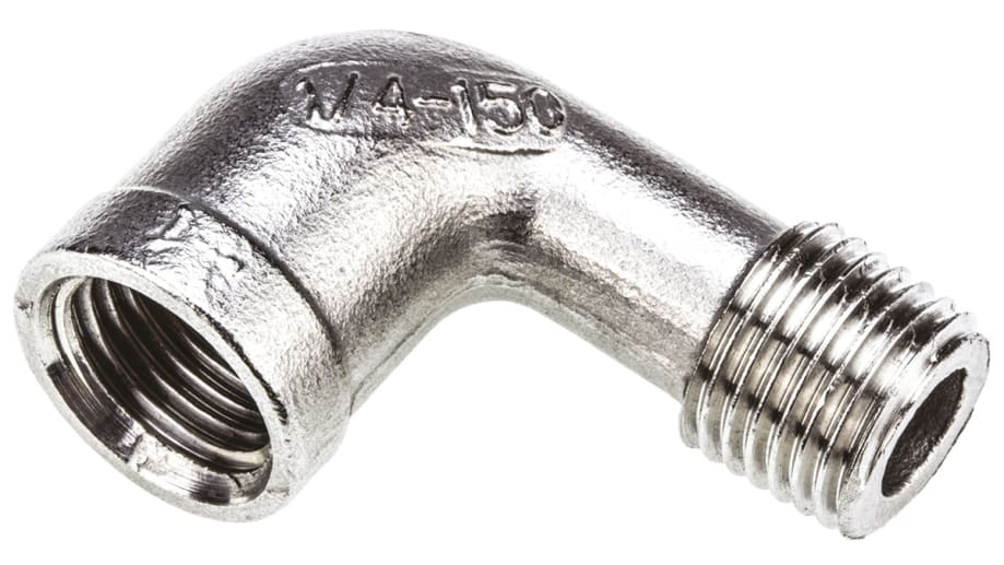 RS PRO  RS PRO Stainless Steel Pipe Fitting, 90° Elbow, Female G