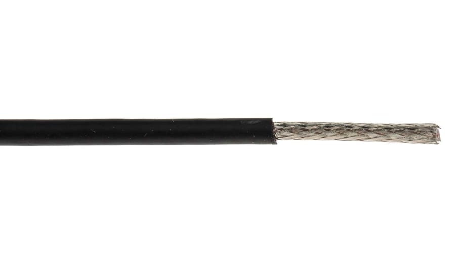 Cable coaxial SDI RG6 RS PRO, 75 Ω, long. 100m, funda de , funda de PVC  Negro