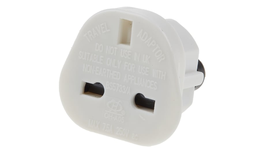 Adaptateur de Prise UK vers EU, Adaptateur de voyage Prise Type G vers type  E et