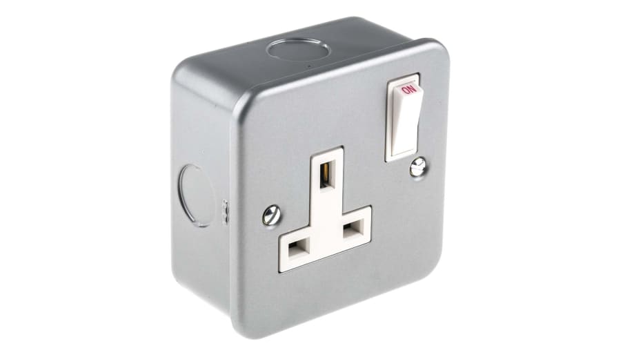 Adaptateur secteur avec 1 prise 230 V et interrupteur