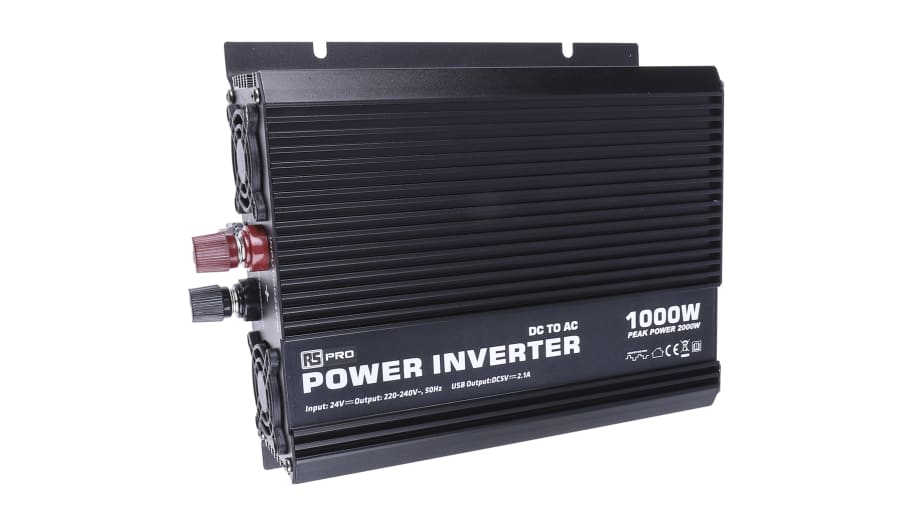 RS PRO Spannungswandler, 24V dc / 230V ac 1000W Modifizierte