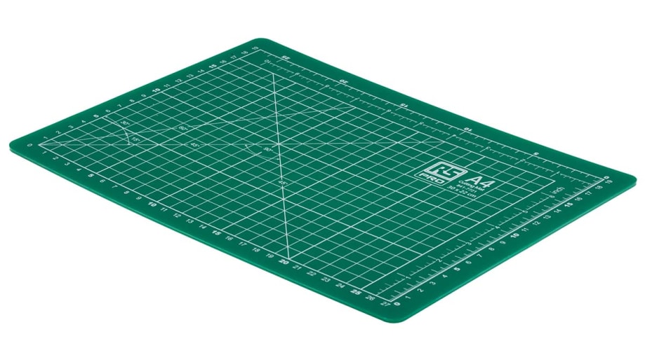 RS PRO 10mm Green Cutting Mat, L300mm x W220mm