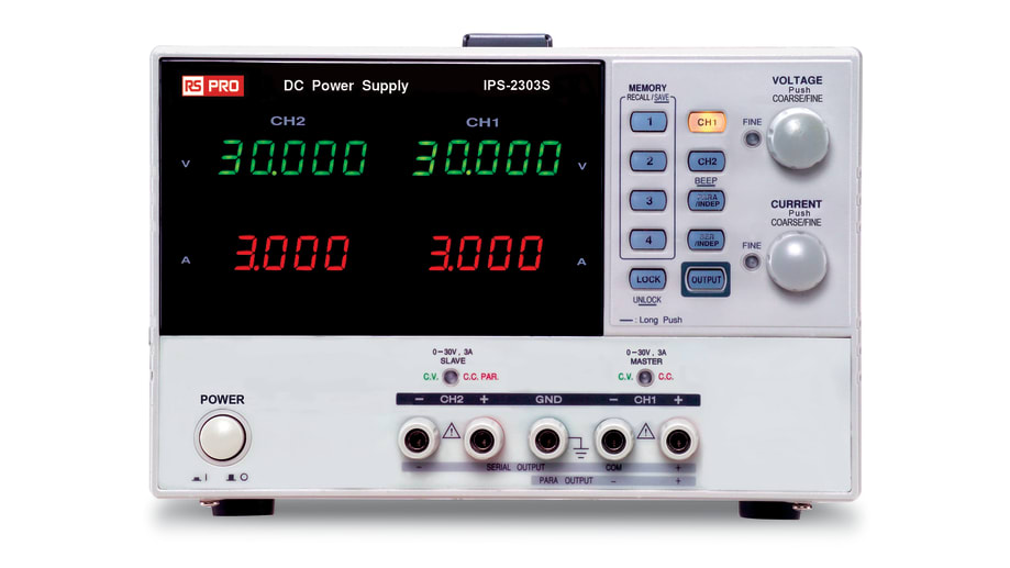 Alimentation de laboratoire, 0 → 30V, 3A, 2 sorties 180W