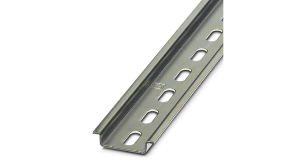 Carril DIN Perforado de Acero Phoenix Contact, dim. 755mm x