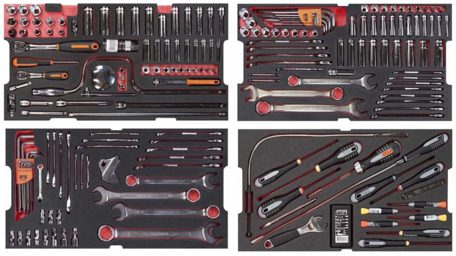 4750FB2-19TS001 Bahco, Kit de herramientas Bahco, Maletín de 56 piezas,  para electromecánica, 898-7315