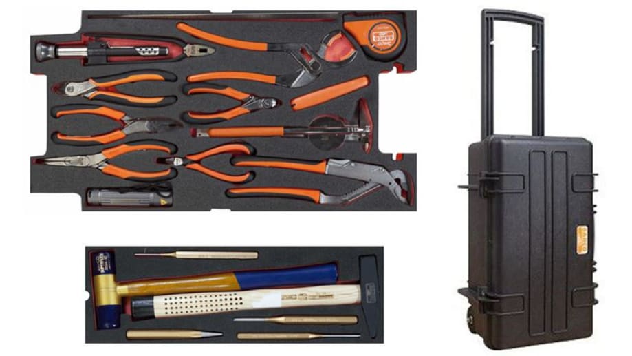 Composición de herramientas para mantenimiento general en caja de  herramientas metálica, 194 piezas, BAHCO