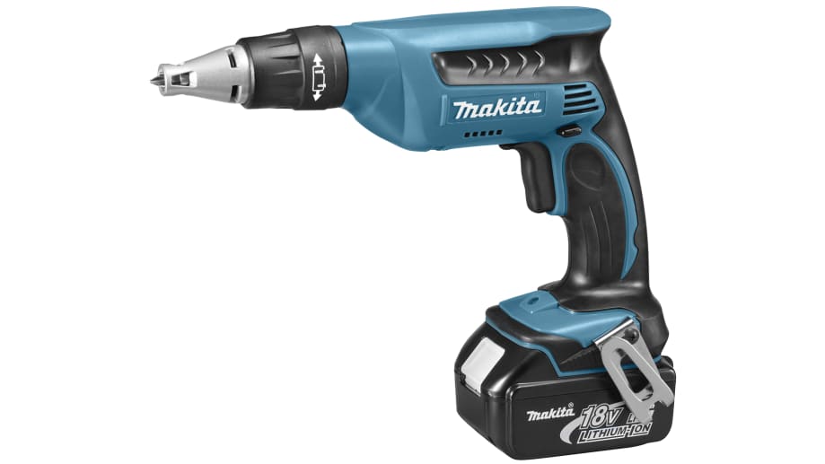 Atornillador eléctrico a batería Makita DFS452RTJ de 18V, 4Ah, Tipo C -  Euroconector