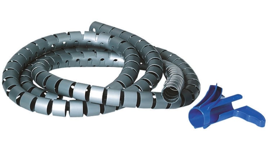 161-64504 HWPP30-PP-WH | Organizador de cables en espiral Helawrap de Polypropylene Ø máx. 32mm, long. | RS