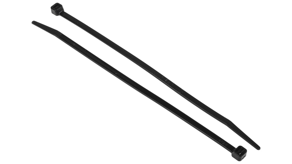 RS PRO Nylon 66 Kabelbinder Schwarz 4,8 mm x 190mm, 1000 Stück