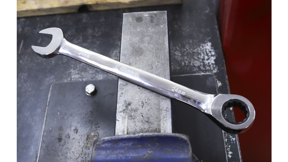 Kraftwerk 3415 Gabelring-Ratschenschlüssel 15 Mm – Präzisionswerkzeug Aus Edelstahl, Schweizer Qualität