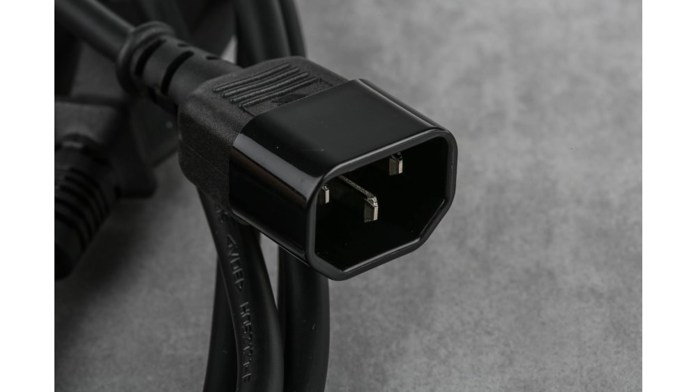 Cable De Alimentación IEC-60320 C13-Acodado A C14 De 1.8m