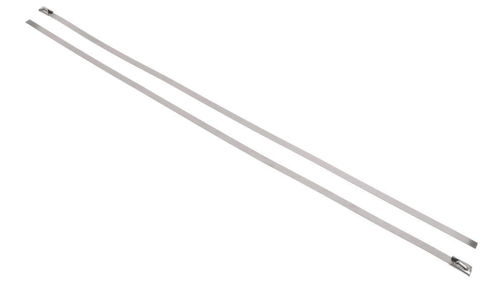 RS PRO Edelstahl Kabelbinder Tintenrollerspitze Stahl 4,6 mm x