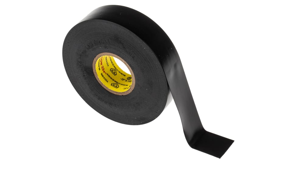 3M Scotch Super 33+ Black PVC Electrical Tape, 19mm x 20m