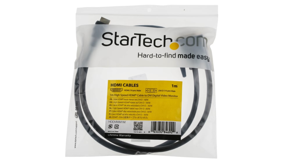 StarTech Cable HDMI 2.0 con Tornillo de Fijación 1m