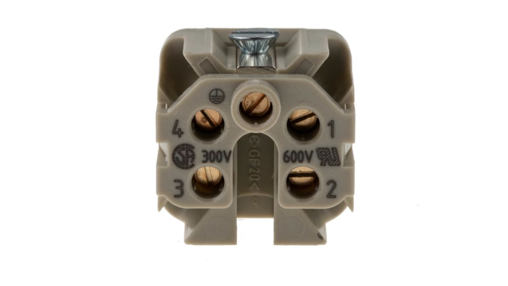 09200042711 | HARTING Heavy Duty Power Connector Insert, 10A 09200042711 | HARTING Heavy Duty Power Connector Insert, 10A