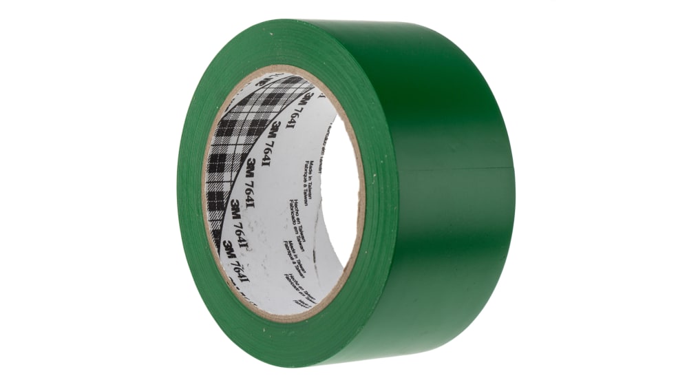 3M 764 50MM GREEN GENERAL PURPOSE TAPE, PVC, 33M X 50MM