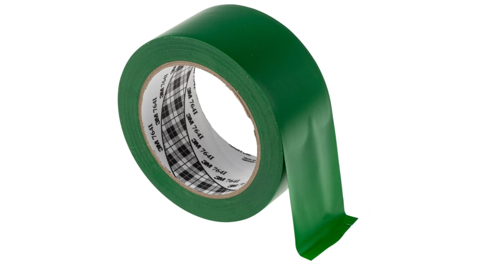 3M 764 50MM GREEN GENERAL PURPOSE TAPE, PVC, 33M X 50MM