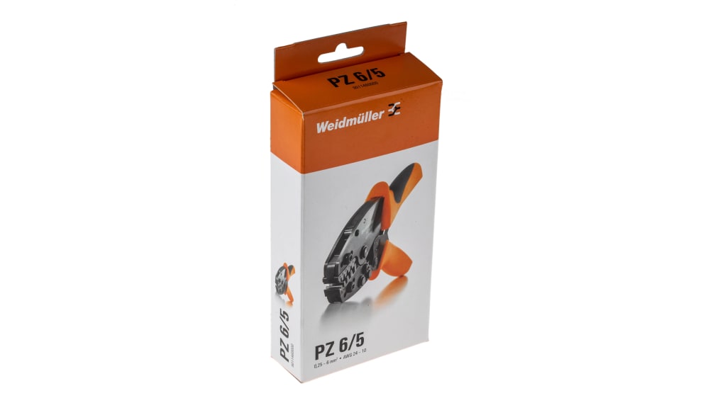 Weidmuller 圧着工具, ワイヤ寸法：24 → 10AWG, 圧着工具, PZ6