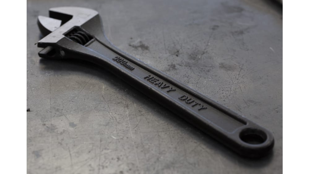 Outil Réglage Précharge Ressort Clé à Molette Pour Amortisseur Moto - Ajustable 35-75mm, Acier, Mâchoire Crochue Clé A Molette