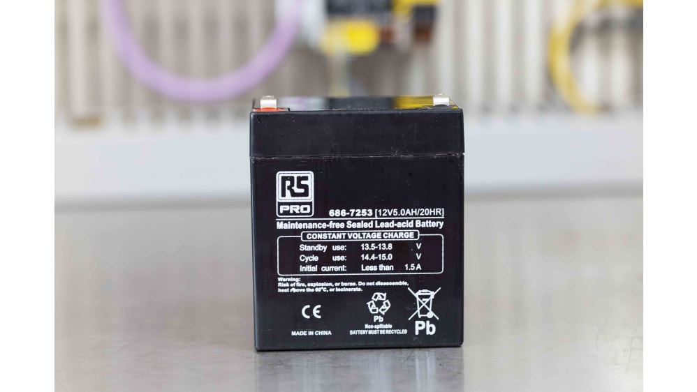 Batterie au plomb étanche RS PRO 6V 4Ah cyclique Code commande RS: 537-5422