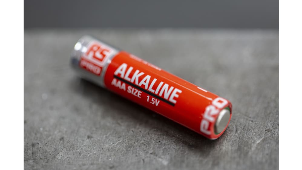 Pile AAA RS PRO Alcaline, 1.25Ah 1.5V