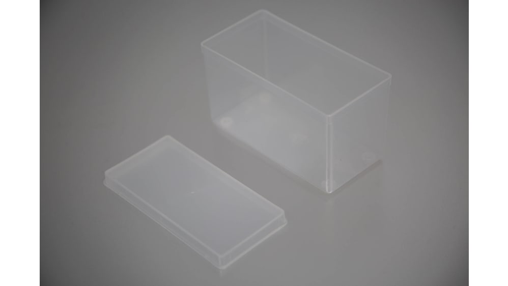 RS PRO 50L Transparent Polymer Large Storage Box, 230mm x 450mm x 700mm