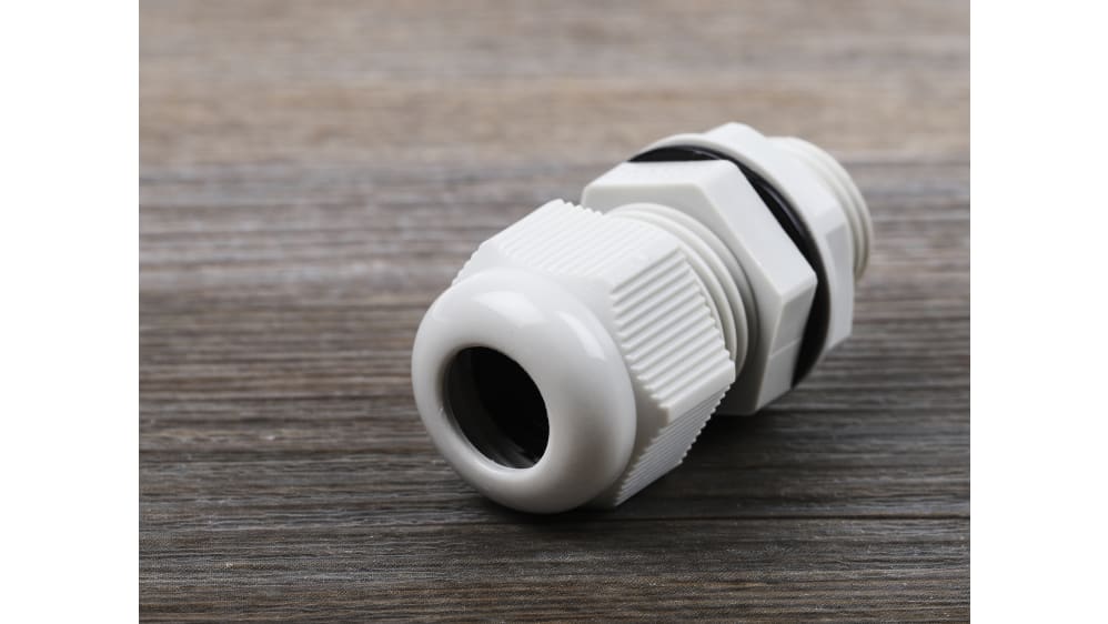 RS PRO Kabelverschraubung, M16 Nylon Grau 5mm/ 10mm, IP68 | RS