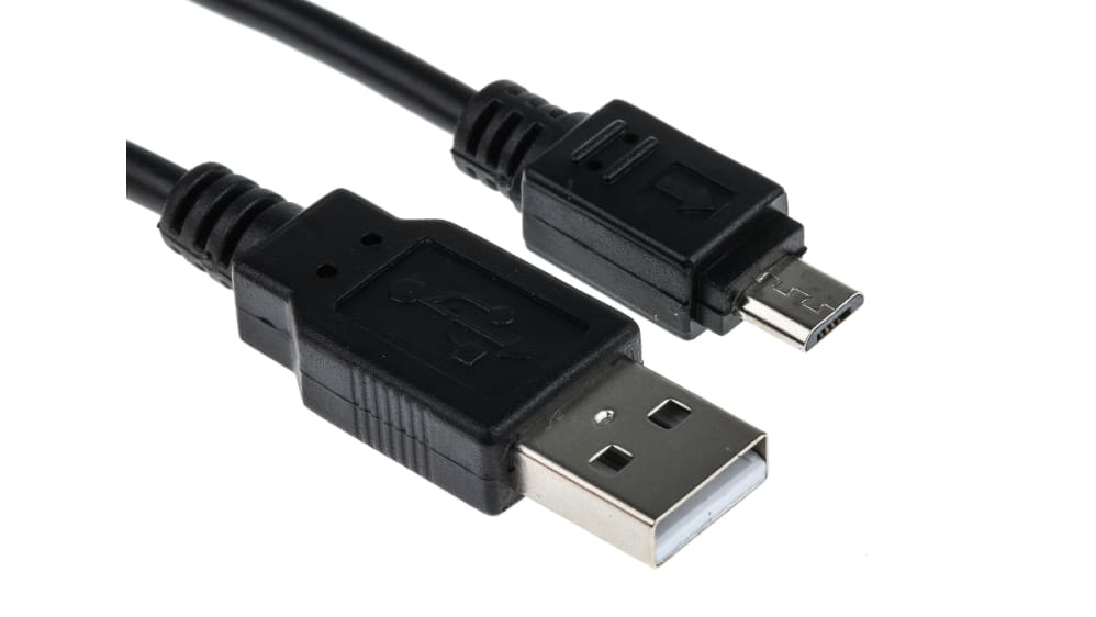 RS PRO USB Cable, Male USB Type A to Male, USB 2.0 Micro USB Type