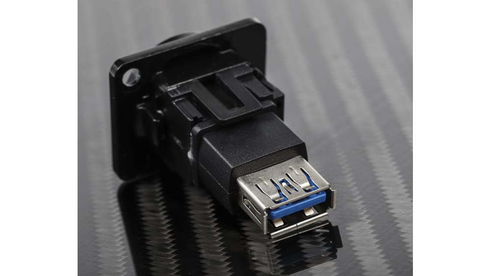 Conector USB RS PRO Recta Versión 3.0