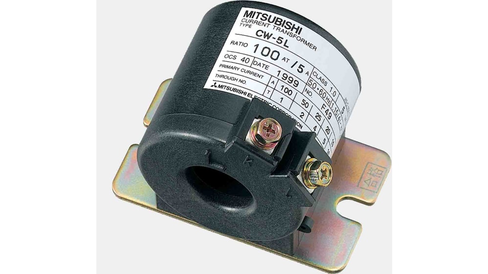 三菱電機 変流器 120:5, CW-5L 120AT/5A | RS 三菱電機 変流器 120:5, CW-5L 120AT/5A | RS