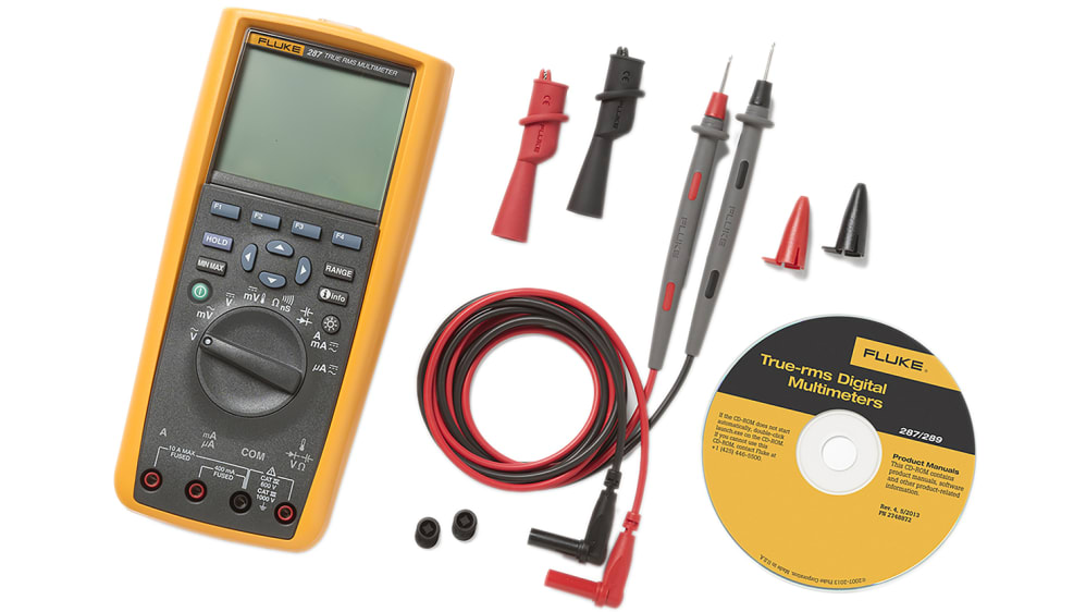 Fluke マルチメータ, ハンドヘルドタイプ, 分解能：1μV dc, FLUKE 287 